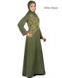 Zinah_Abaya_OliveGreen_IslamicShop.in